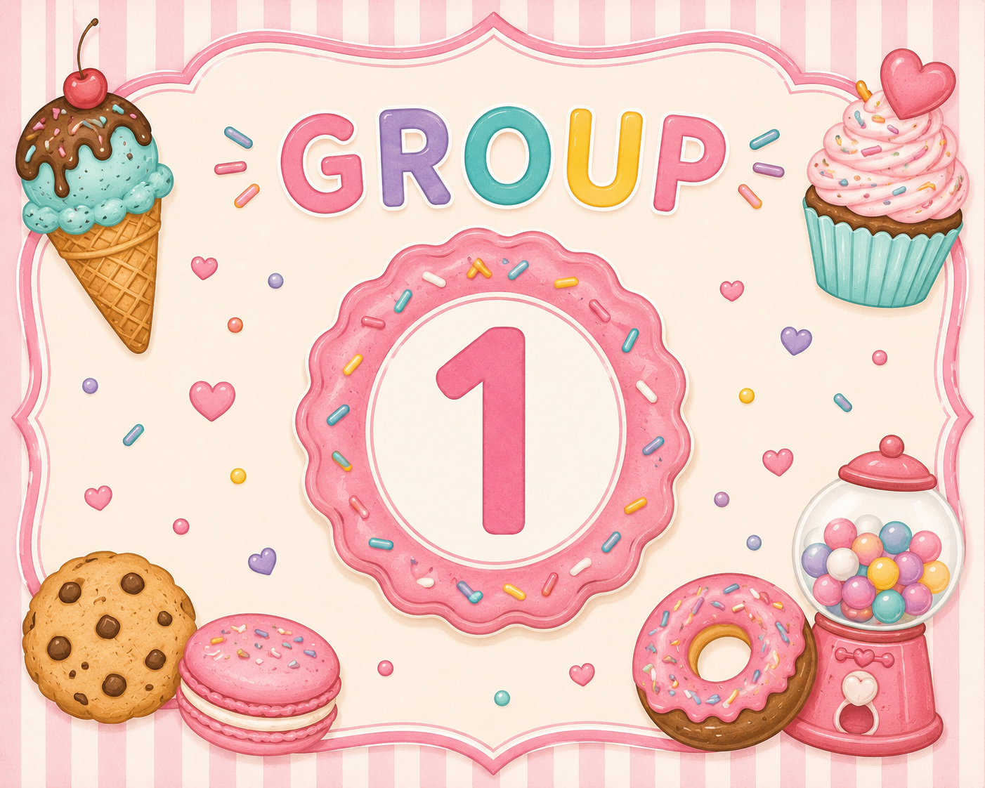Preview of Sweet Treats Theme Classroom Decor